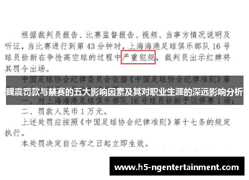 魏震罚款与禁赛的五大影响因素及其对职业生涯的深远影响分析